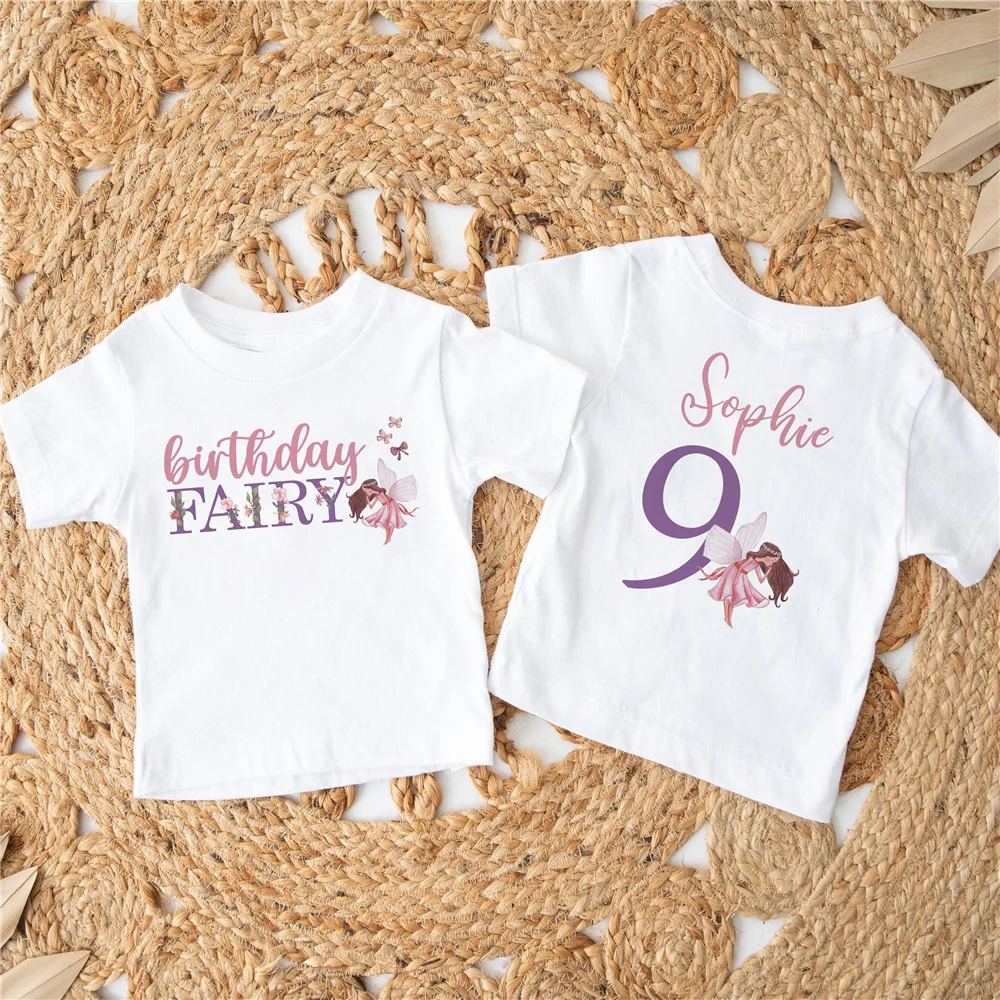 Camiseta personalizada de hadas para niña – Fiesta de cumpleaños - imagen 3