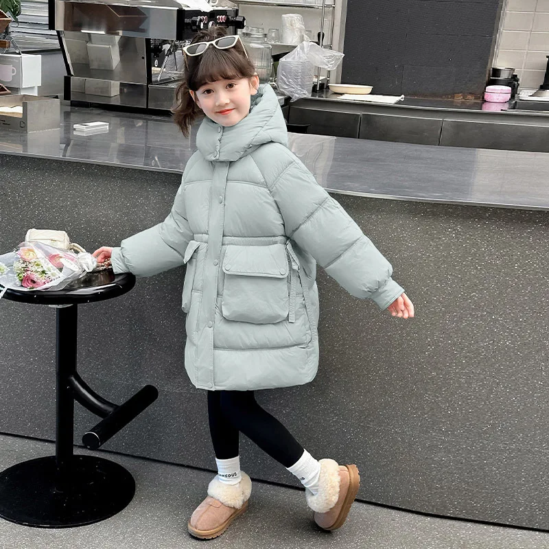 Abrigo de invierno infantil con capucha – Chaqueta gruesa - imagen 3