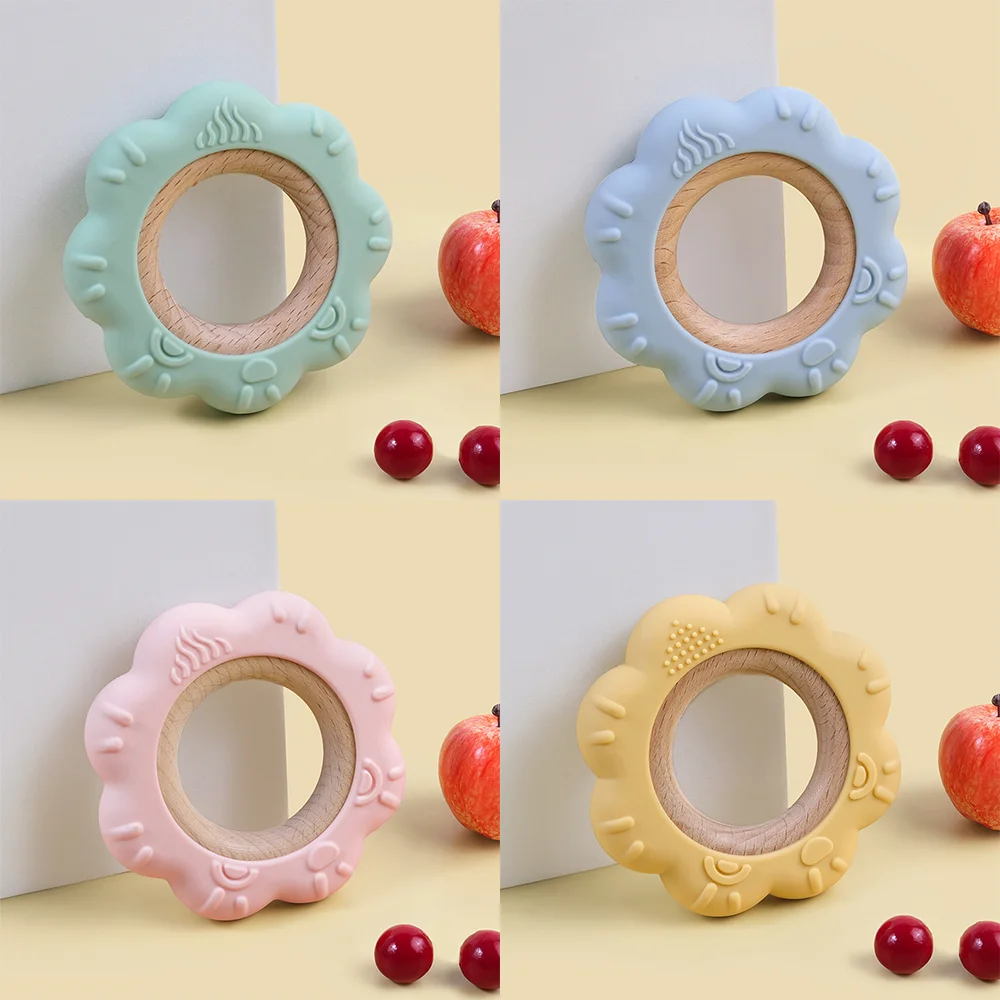 TYRY.HU, 1 pieza, diseño de León de dibujos animados, mordedor de silicona para bebé, collar de dentición, colgante, regalo de enfermería para bebés