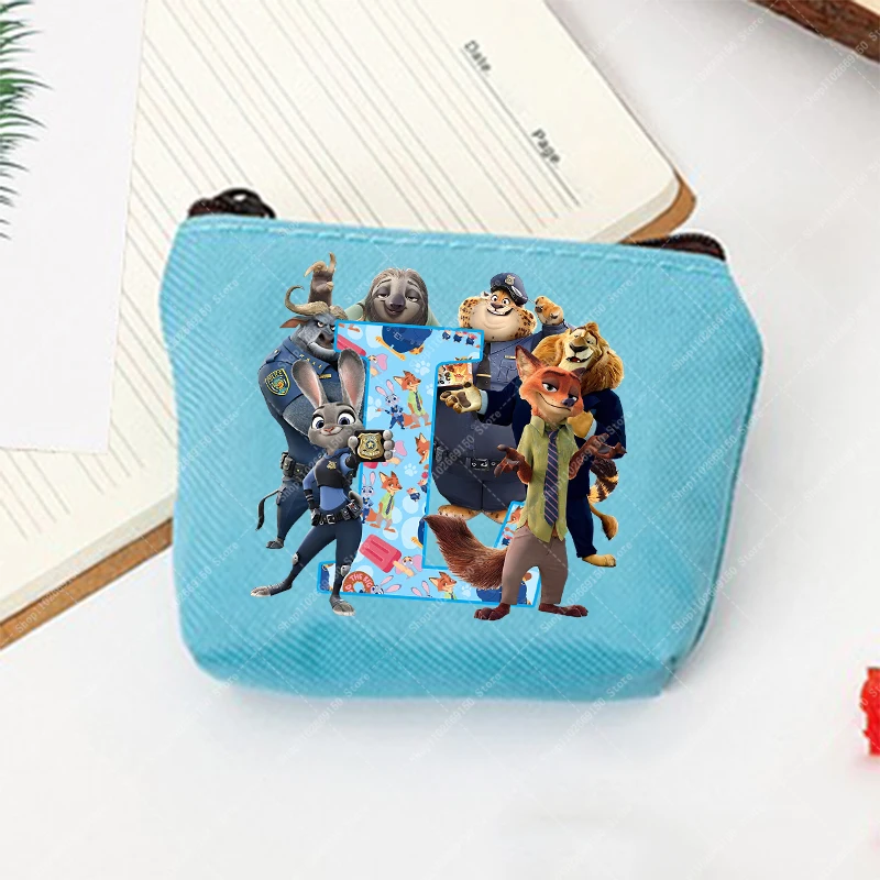 Monedero con cremallera de dibujos animados de Disney Zootopia, accesorios de cartera con estampado de Anime, bolsa de dinero a la moda, bolsa de almacenamiento, tarjetero bonito, regalos - imagen 3