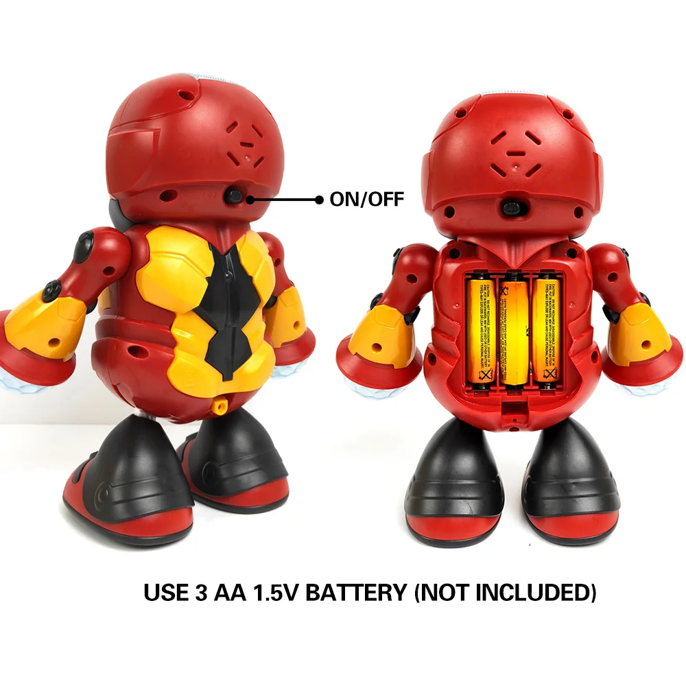Modelo de robot de baile eléctrico: juguete de anime transformador que canta y brilla, regalo ideal para el día de los niños - imagen 4