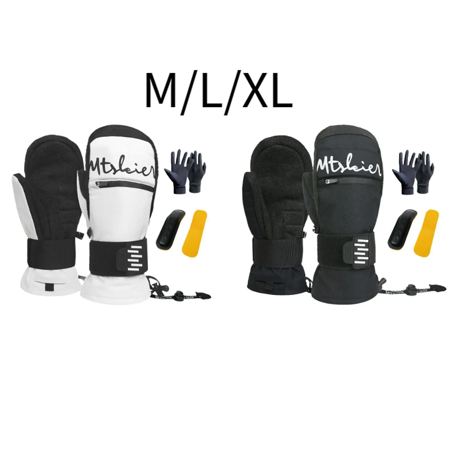 Guantes de esquí impermeables, equipo de esquí cálido, guantes de invierno para hombres y mujeres para correr, montañismo, esquí, patinaje, motos de nieve - imagen 2