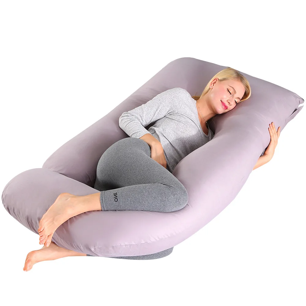 Almohada de terciopelo de cristal en forma de J para mujeres embarazadas, herramienta especial para dormir en el embarazo, sujeción de piernas, almohada para mujeres embarazadas - imagen 5