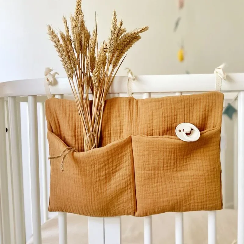 Aufbewahrungsorganisator für Babybetten für Neugeborene, Schnullerhalter, Windeltasche, Ring, Beißring, mobiler Trolley, Kopfteiltasche, Kinderzimmerbedarf - imagen 5
