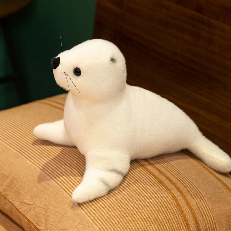 Peluche de foca blanca artesanal – Regalo original para niños