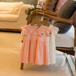 MILANCEL vestido de verano sin mangas para niña de cereza dulce