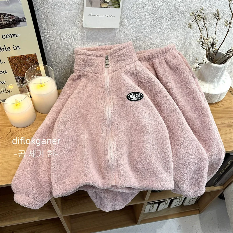 Conjunto reversible de lana para niño – Abrigo y pantalón de invierno - imagen 4