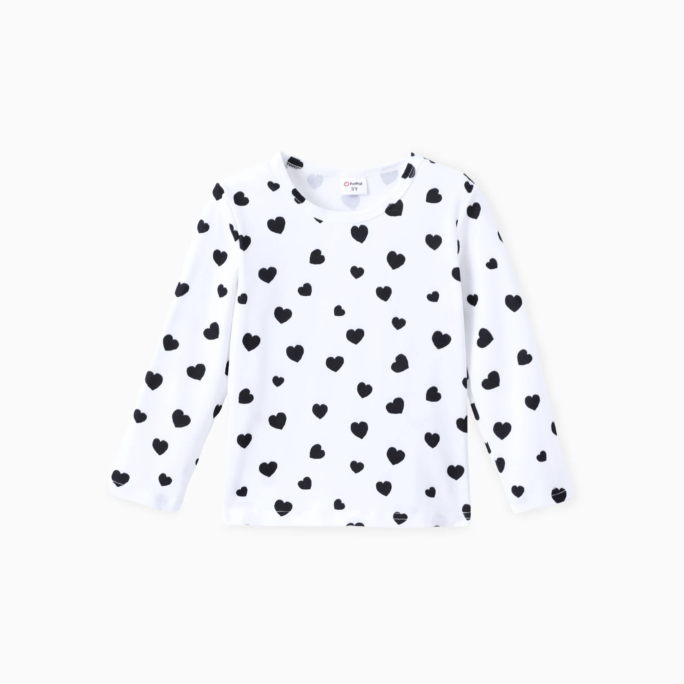 PatPat Conjunto de 2 piezas de camiseta de lunares y vestido general para niña pequeña - imagen 2