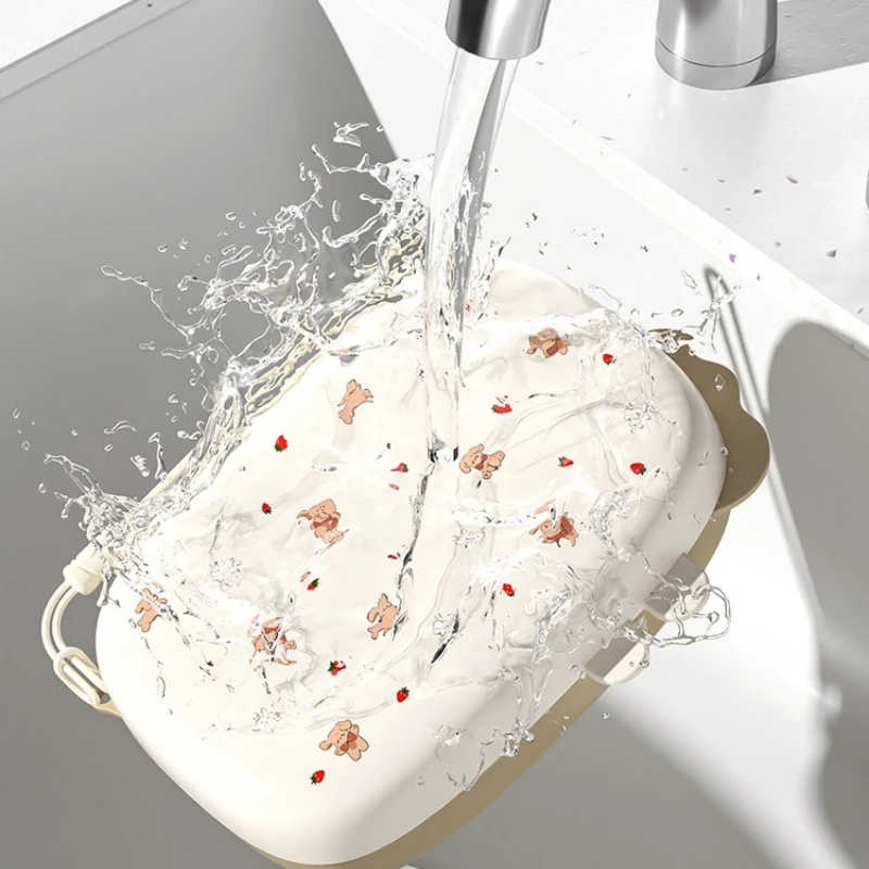 Juego de cepillos de limpieza de biberones portátil, caja de almacenamiento de viaje con cepillo de doble cara, 360 °   Diseño de limpieza, ligero y fácil de usar - imagen 4