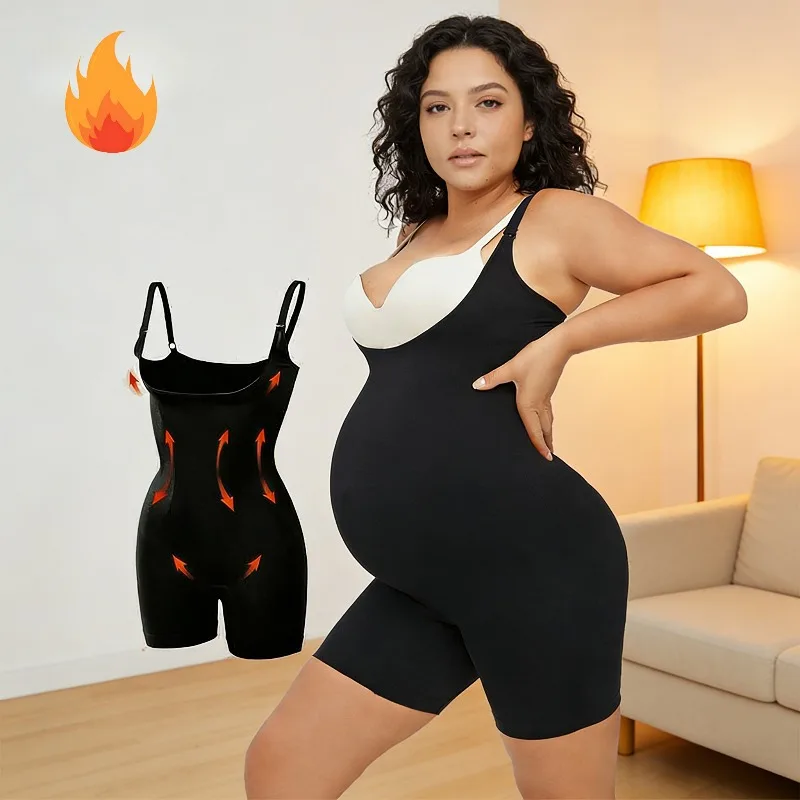Body maternidad sin costuras con soporte vientre y alta elasticidad - imagen 3