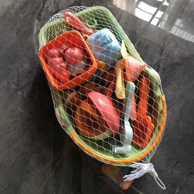 Set de playa 9 piezas: cubo, pala y juguetes para niños - imagen 3