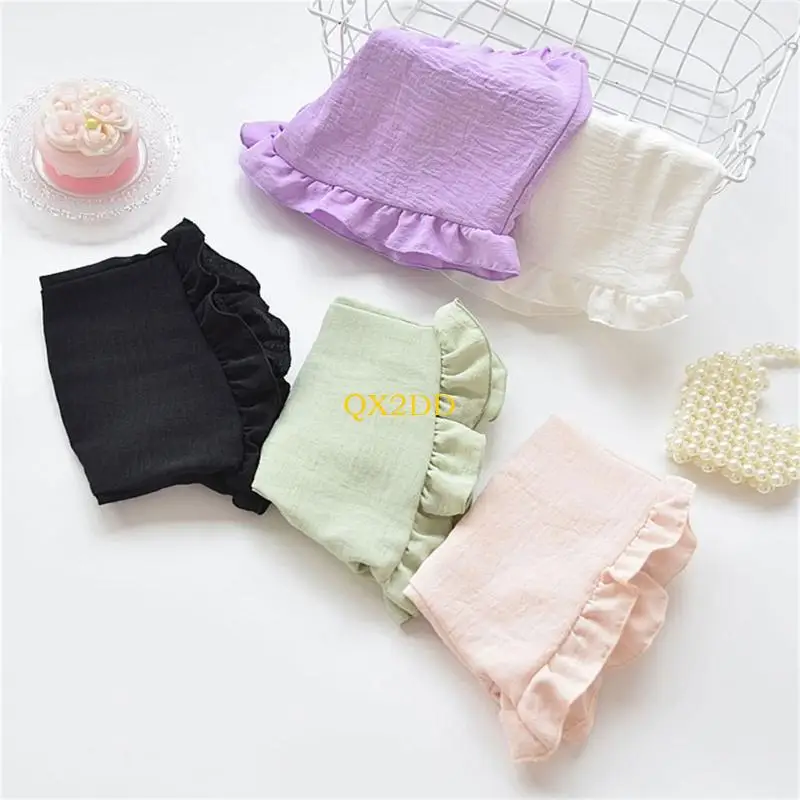 QX2D Comunicación algodón algodón pantalones cortos elásticos cintura elástica atuendo casual verano para y - imagen 2