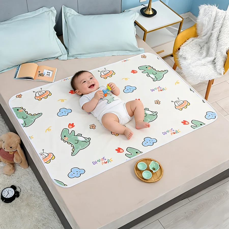 Almohadilla impermeable para cambiador de bebé lavable multiuso - imagen 4