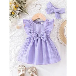 Vestido de Navidad con lazo para niña