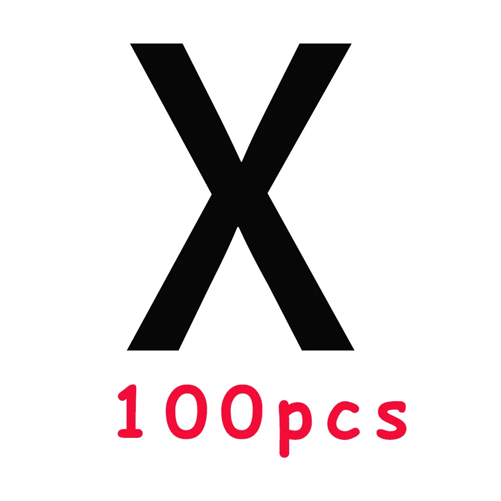 100pcs X