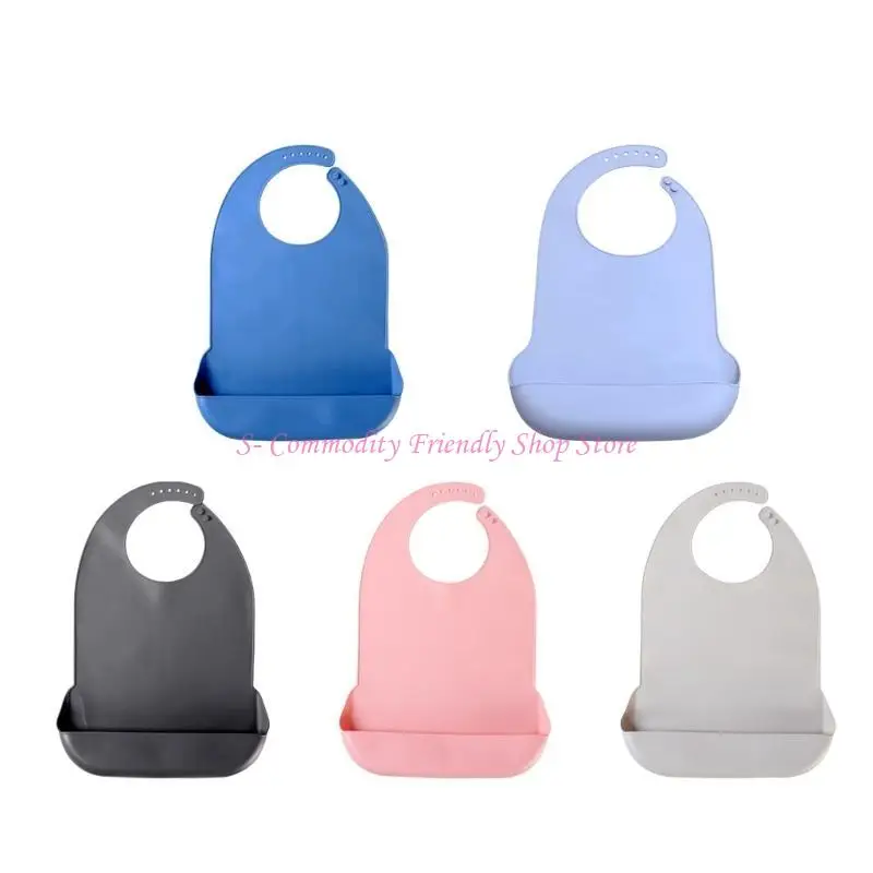 Babero grande de silicona impermeable – Fácil de limpiar - imagen 3