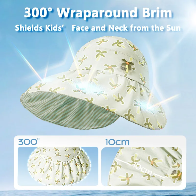 Sombrero protección solar UV para bebé y niña - imagen 4