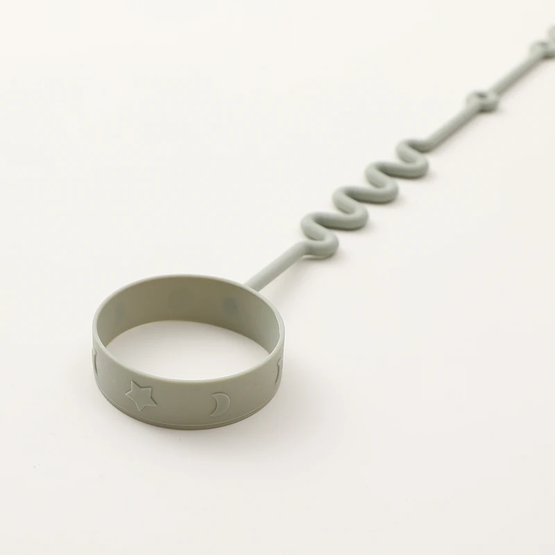 Portavasos de silicona para bebé, correa elástica para botella de calidad alimentaria, para silla alta, cochecito, juguetes y botella de leche, 2 uds. - imagen 4