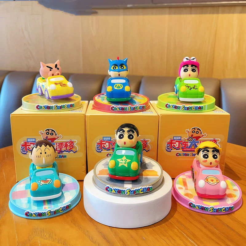 Nuevo crayón Shin-Chan Boochan figura de Anime periférico Kart Grand Drift modelo caja ciega juguetes coche adorno de escritorio regalos de navidad - imagen 3