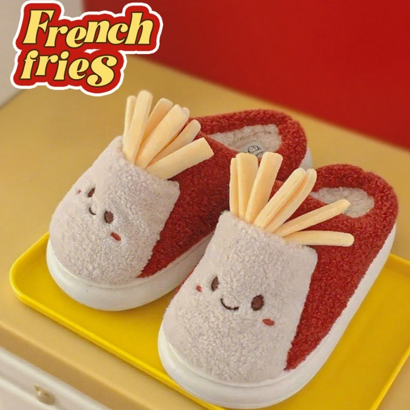 Zapatillas algodón niños patatas fritas antideslizantes otoño invierno - imagen 5