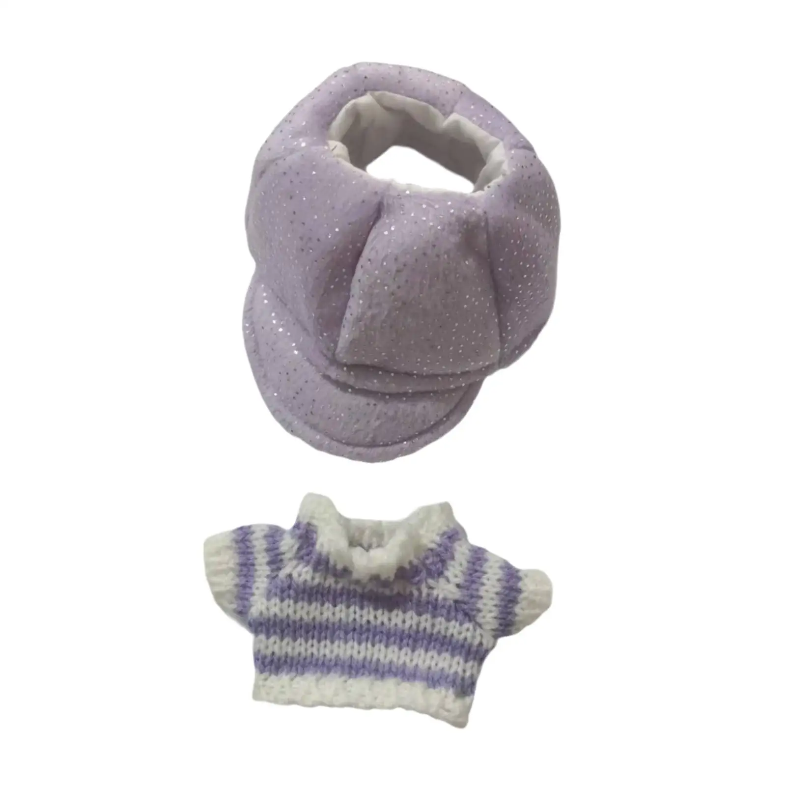 Fashion Dolls Sweater and Hat, Costume Accessories, Dolls Outfits, Dolls Clothing for 20cm Dolls New Year Gifts