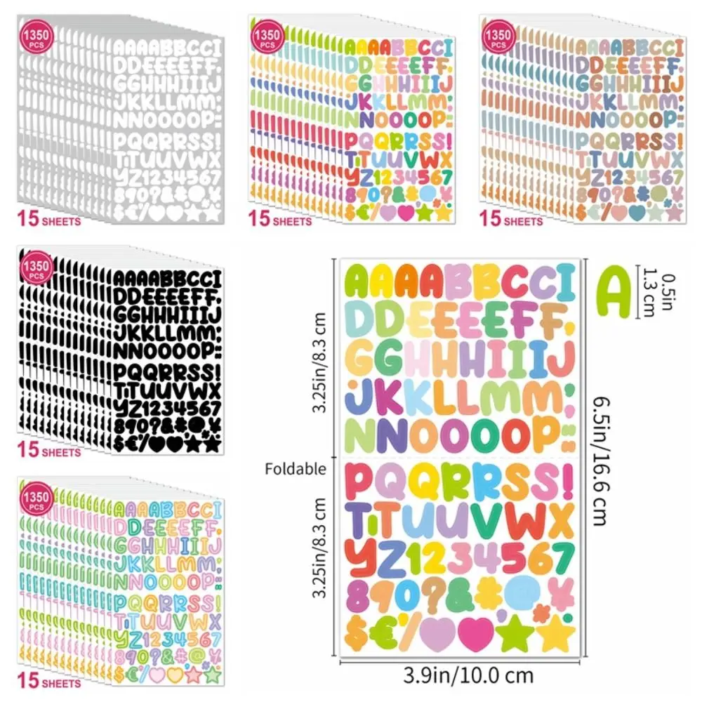 Pegatinas de letras y números animados para habitación infantil - imagen 4