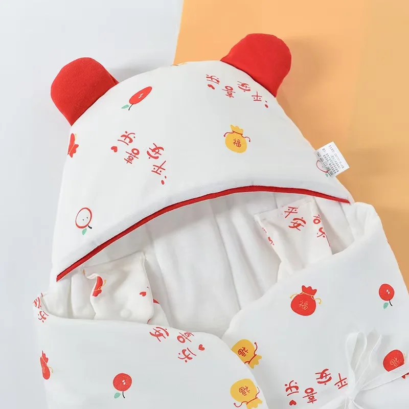 Manta de algodón para recién nacido – Estampado primavera - imagen 2