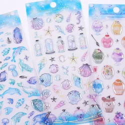 Pegatinas de cristal de dibujos animados para álbum y diario infantil