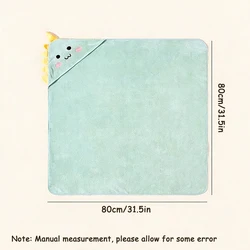 Toalla de baño con capucha bebé – manta polar dibujos animados