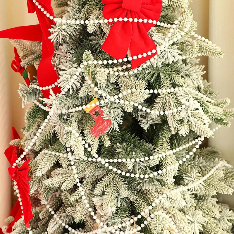 Mini cadena de cuentas de perlas de imitación, accesorios de joyería de 4/5/6mm, decoración DIY para Navidad, decoración del banquete de boda, ramo TMZ - imagen 3