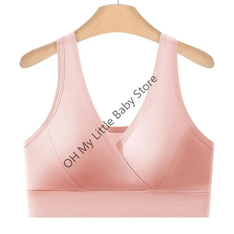 M76C Camisola ligera maternidad para lactancia, ropa interior lactancia viscosa suave, Bralette con diseño fácil - imagen 4