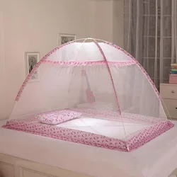 Mosquitera de malla cifrada para yurta de bebé, cubierta antimosquitos plegable sin fondo para recién nacido, mosquitera integrada de dibujos animados para niños
