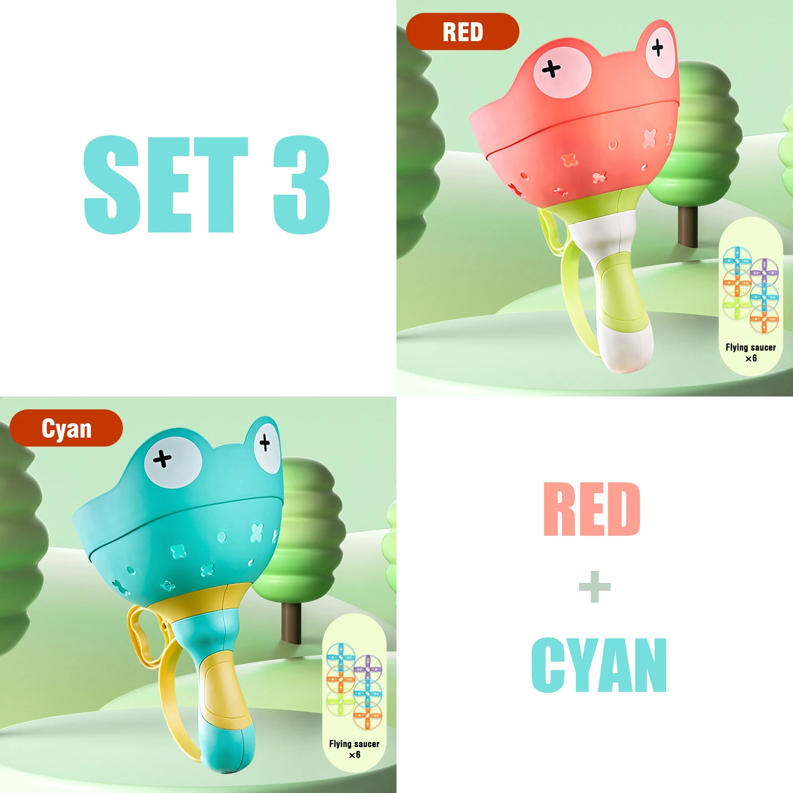 red and cyan