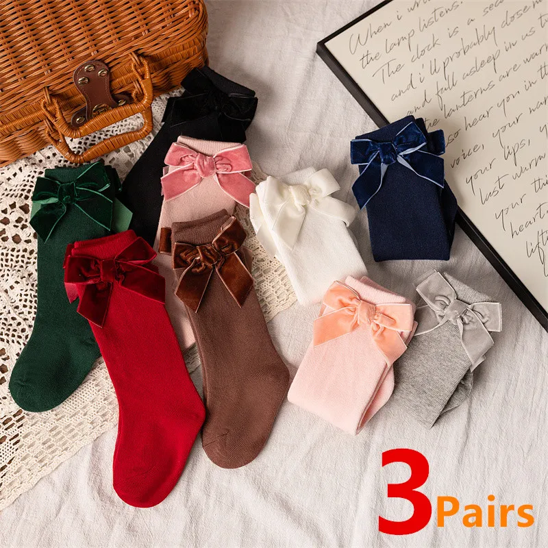 Calcetines de princesa algodón suave para niñas