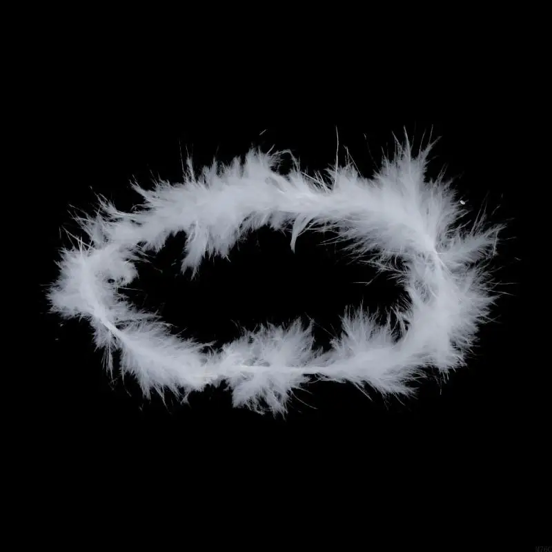 2 unids/lote de alas de plumas de Ángel para bebé recién nacido con diadema, traje infantil, accesorios para fotos, disfraz de Halloween Unisex - imagen 4