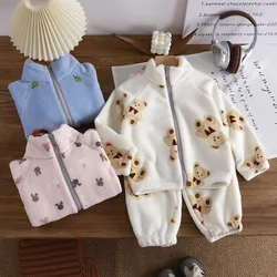 Conjunto felpa Coral niños – Pijama abrigado otoño invierno