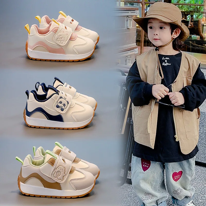 Zapatos deportivos informales para niños, zapatos antideslizantes con diseño de moda para primavera y otoño, bonitos zapatos para antes de caminar para bebés y niñas