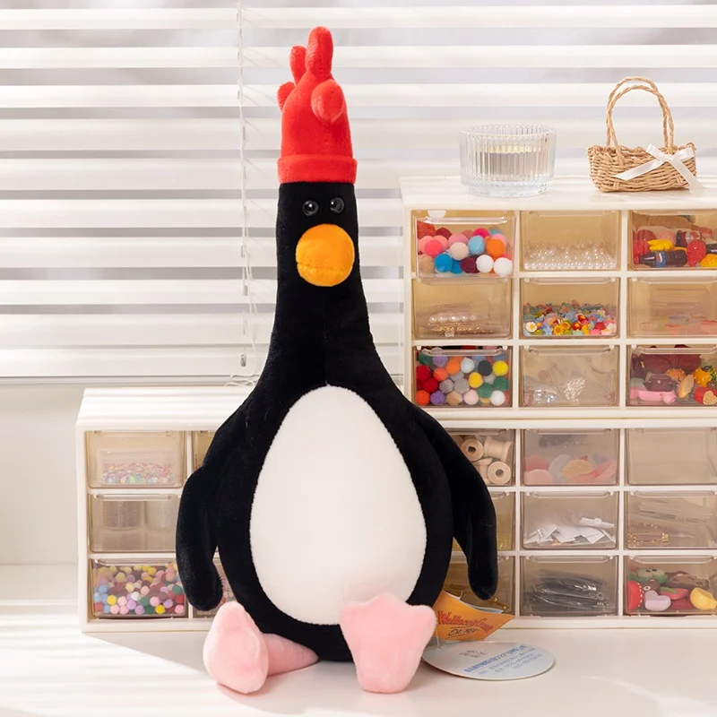 Wallace & Gromit Peluche Pingüino Negro - Regalo para Niños