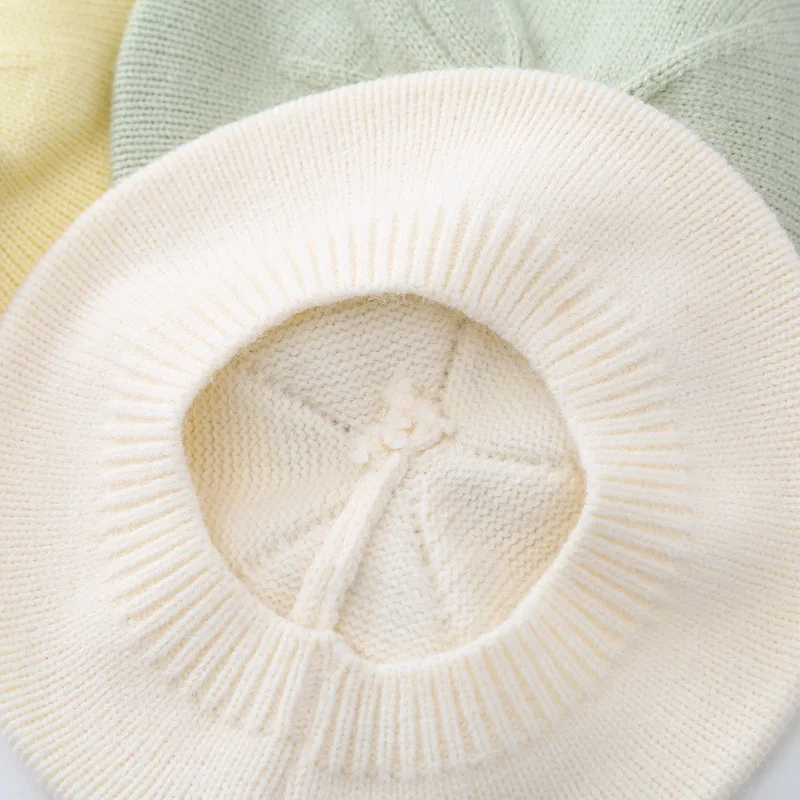 Gorro boina tejido para bebé de abrigo otoño-invierno - imagen 4