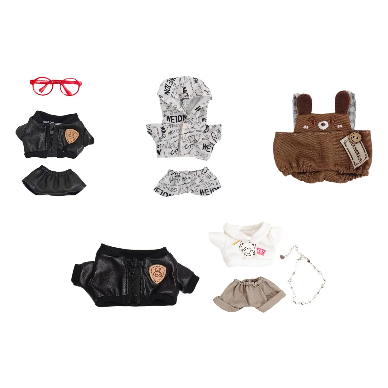 Fashion Dolls Clothes Outfits Handmade Clothing Accessories for 17cm Dolls Dress up Boy Dolls Birthday Gifts Thanksgiving Gifts