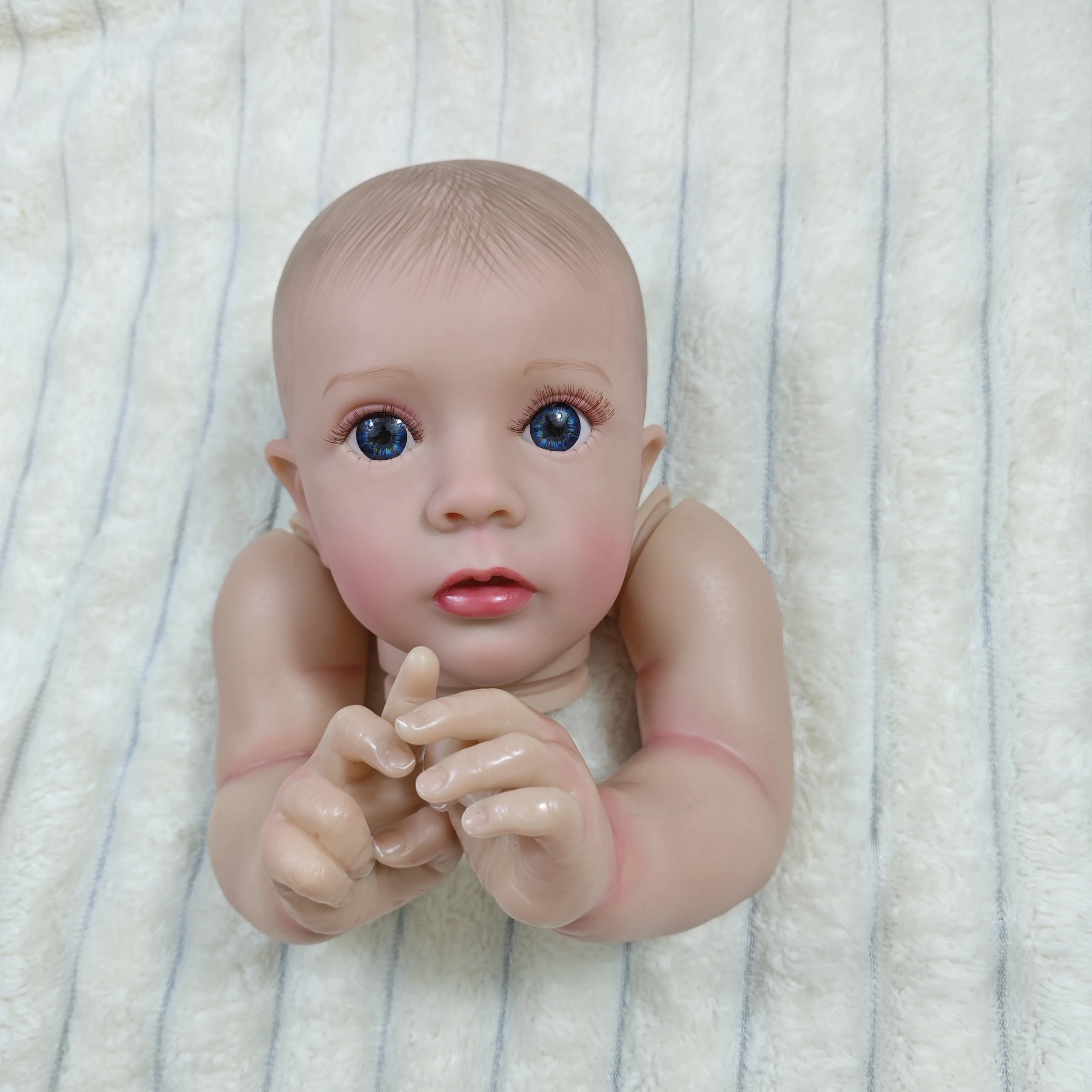 ⚡️ Venta de liquidación, Kit de muñeco realista pintado de 24 pulgadas, piezas de molde de muñeca de vinilo sin terminar hechas a mano Missy - imagen 4