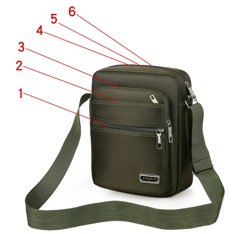 Six zipper green