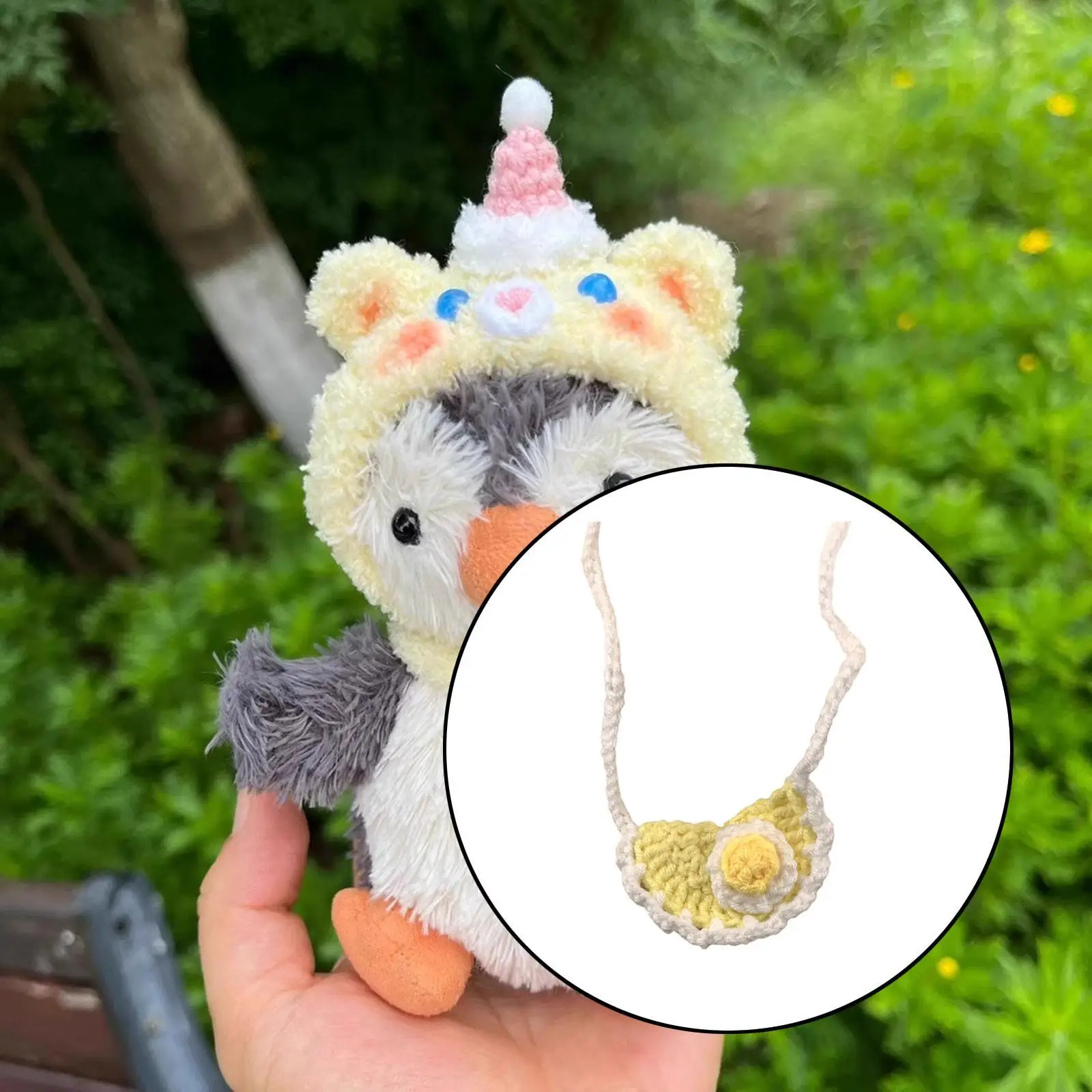 Woolen Yarn Knitted Bib Clothes Accessories Handmade for Plush Stuffed Animals