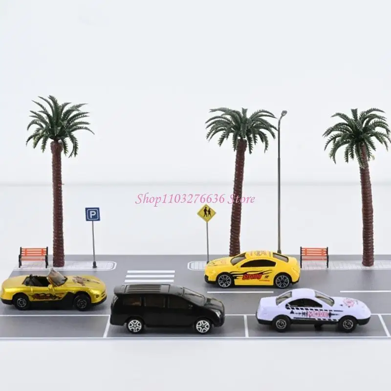 Accesorios escena carretera R6FD establecidos para 1:64 paisajes en miniatura escala y exhibe carretera - imagen 3