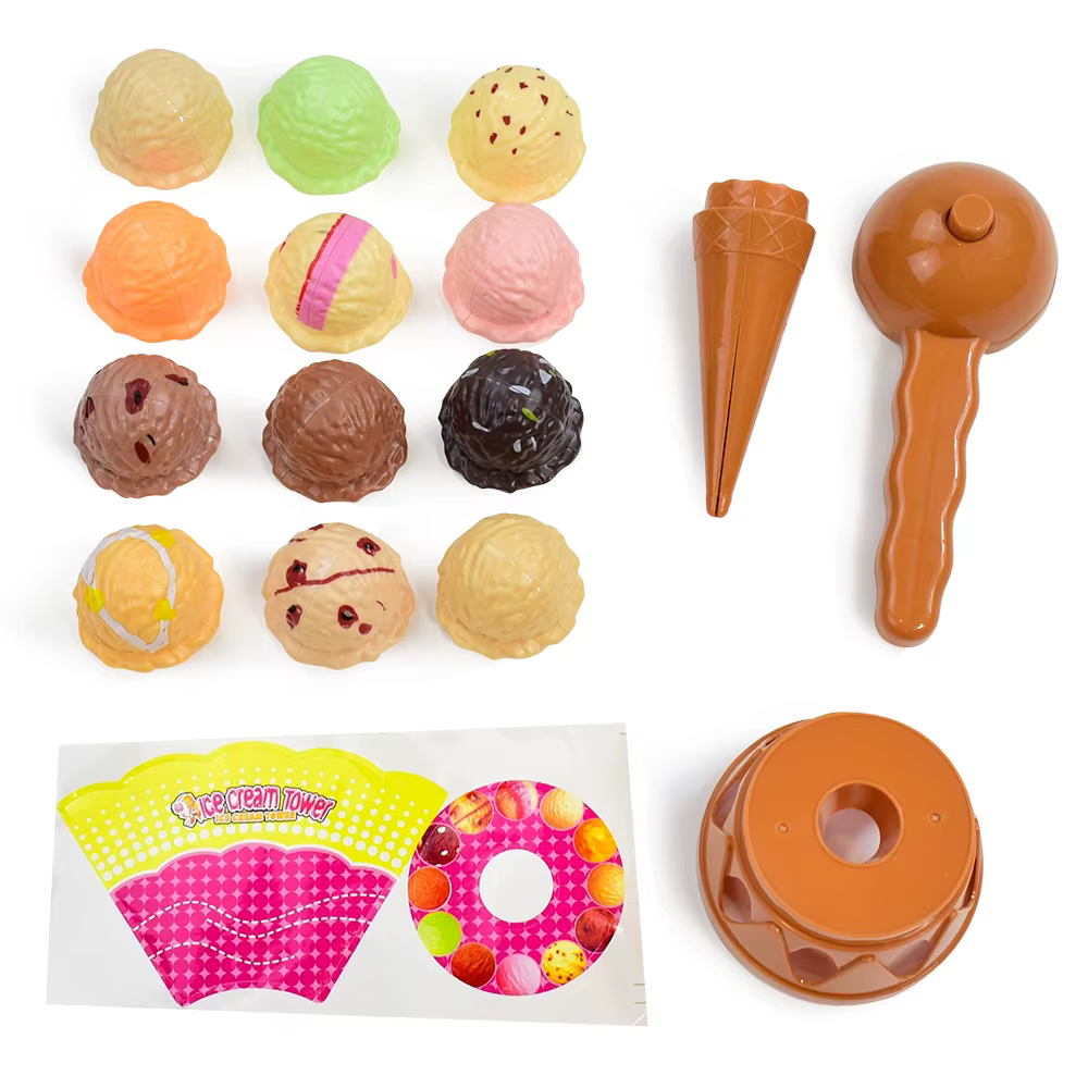 Juguete educativo de cocina helado apilable para bebé