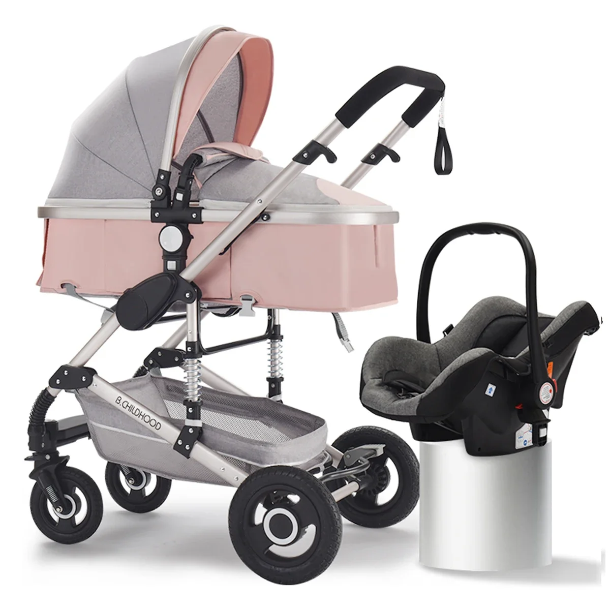 grey pink 3in1