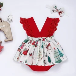 Vestido de encaje con flores rojas para niña – Estilo princesa