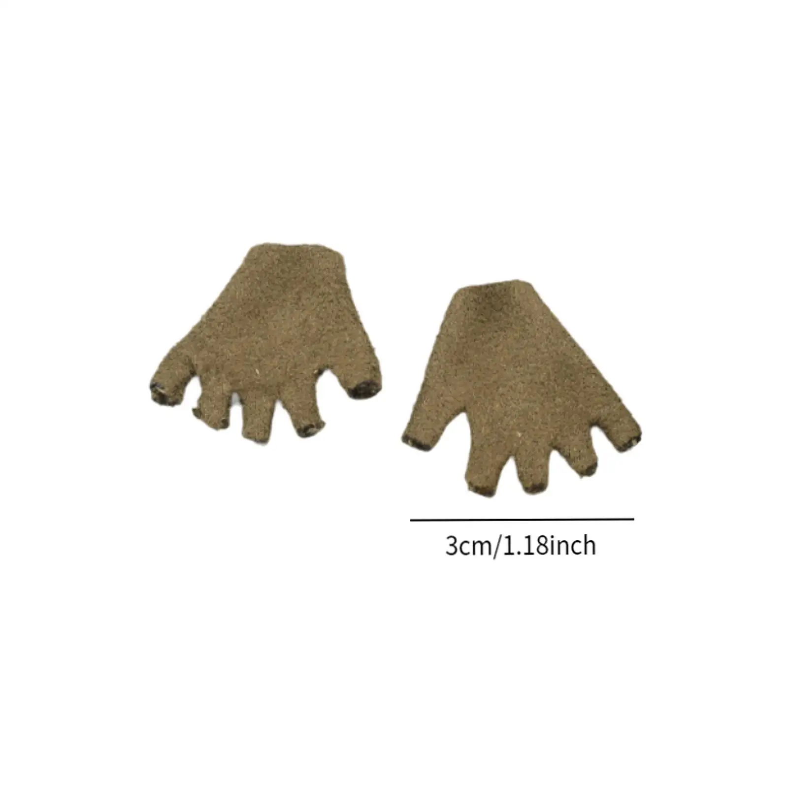 1:6 Male Half Finger Gloves ,Miniature Half Finge Gloves, 12inch Doll Half Finger Gloves