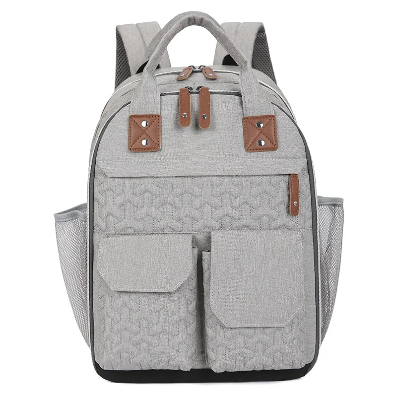 Bolso cambiador multifunción para bebé, gran capacidad mochila aislada