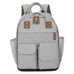 Bolso cambiador multifunción para bebé, gran capacidad mochila aislada